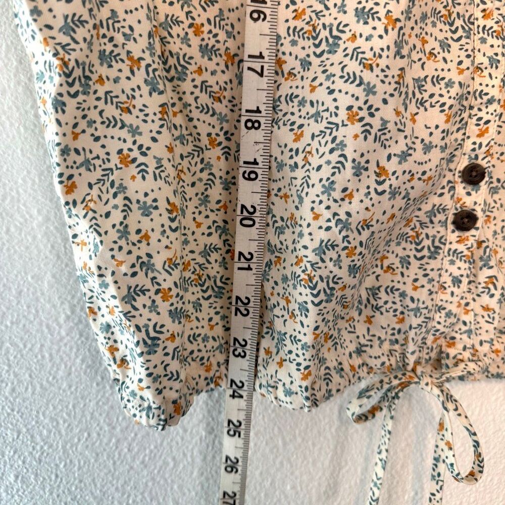 Kuhl Liliana Short Sleeve Natural Floral Blouse Size XL - Picture 5 of 12